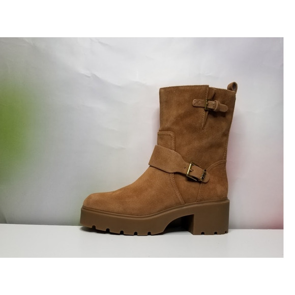 MICHAEL Kors women's Leather Perry Bootie Size 10 Luggage NWT - Picture 3 of 7